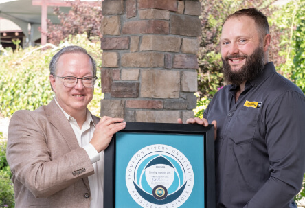 Finning is inducted into the Thompson Rivers University President’s Circle