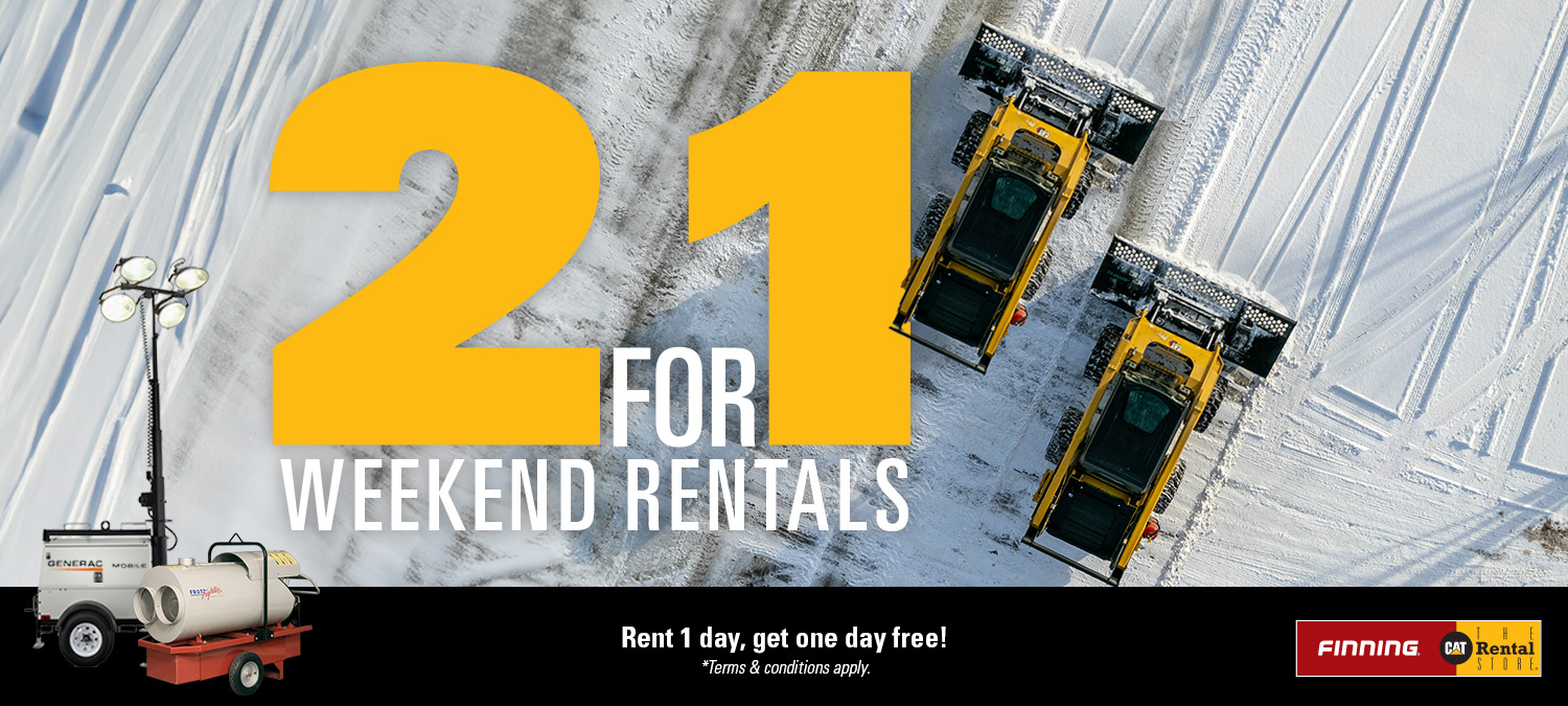 2 FOR 1 Weekend Rentals