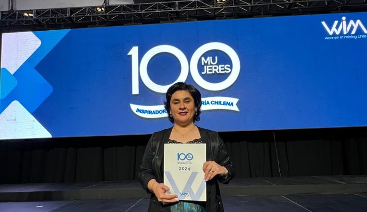 Paula Jelves es reconocida como una de las “100 Mujeres Inspiradoras de la Minería Chilena"